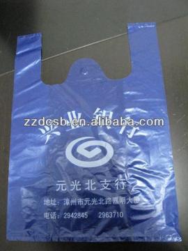 Blue Shopping Bag With Vest Handle