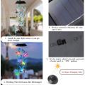 Hummingbird Solar Wind Chimes Color Changing