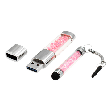 Crystal Flash Memory Stick Mini 8GB 32GB Bulk USB Flash Drives Rectangle 64GB USB Flash Drive