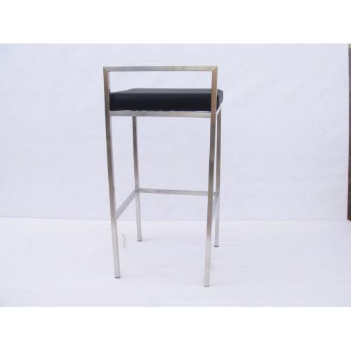 Full Leather Bar Chair leather bar chair in stainless steel Factory