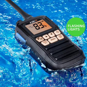 IPX7 Waterproof VHF Marine Radio for Long Distance Communication
