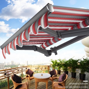 Aluminum Wall Mounted Retractable Awnings for Patio Sun Protection