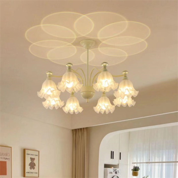 Modern White LED Flower Shape Ceiling Lamp