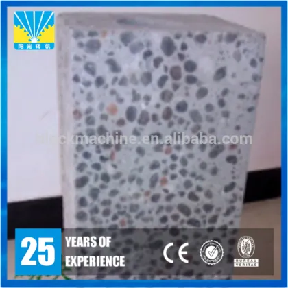 2015 New technical ceramsite aerated concrete block making product line