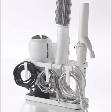 Hair Dryer Rack: Bathroom Organizer Hanging Rack Over Cabinet Storage