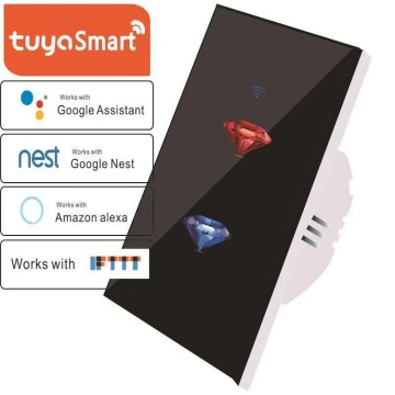 US 2 Gang Diamond Smart Light Switch