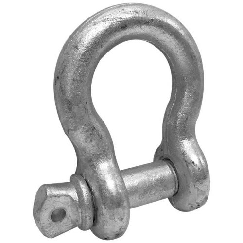 Castio Haearn Sgriw Sgriw Galfanedig Anchor Bow Shackle