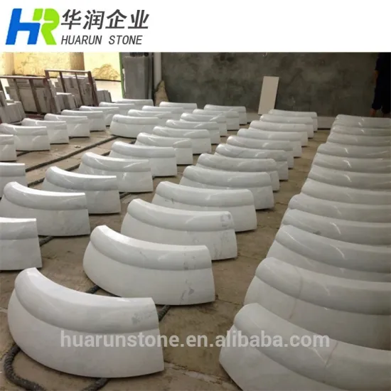 Irregular Shape Stone Bianco Carrara Marble Design