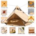 5m Canvas Yurt Bell Tent para 6-8 pessoas