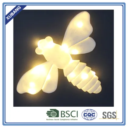 honeybee wall plaque with LED lights, wall lights