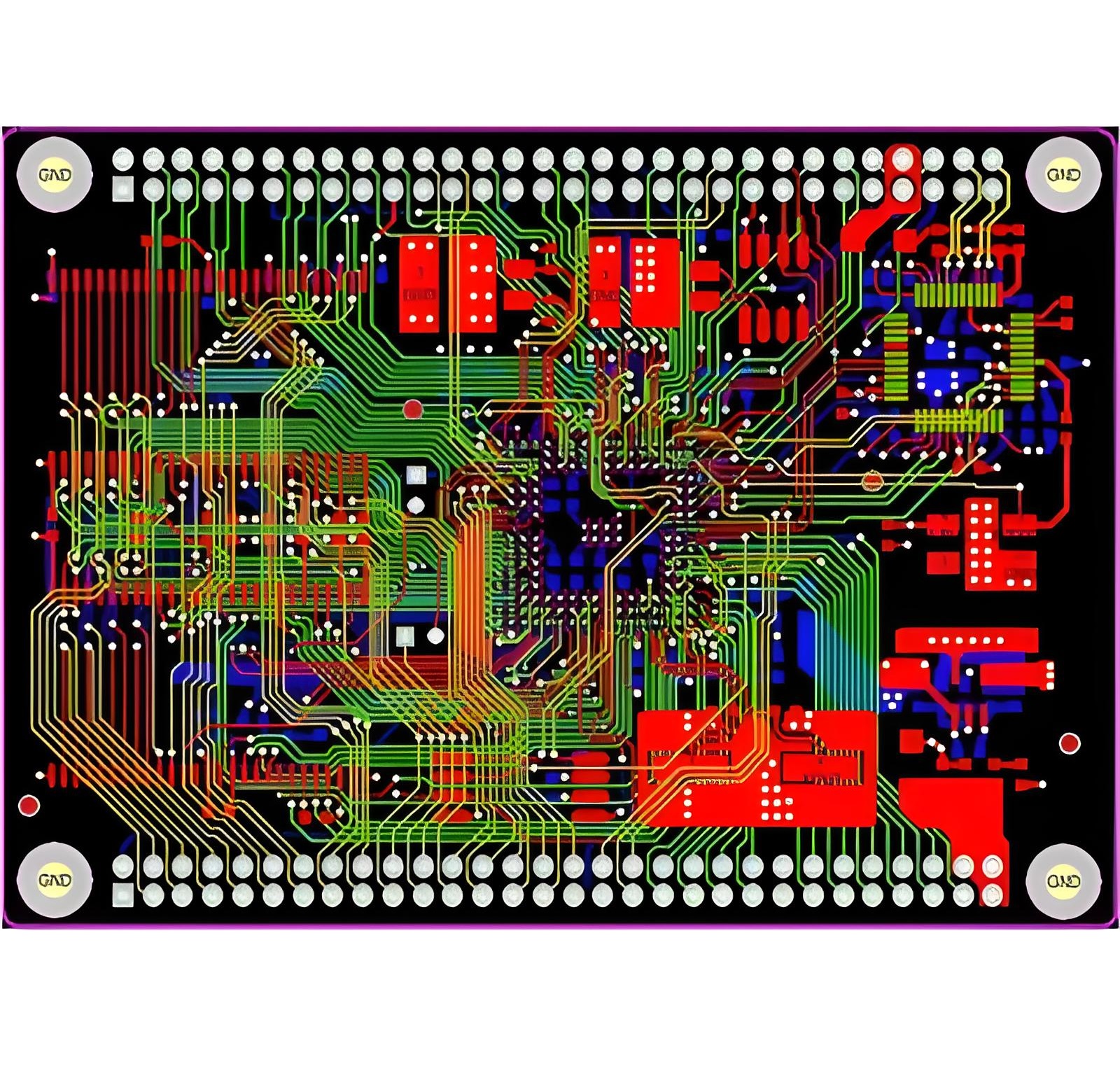 Six-layer core module PCB design
