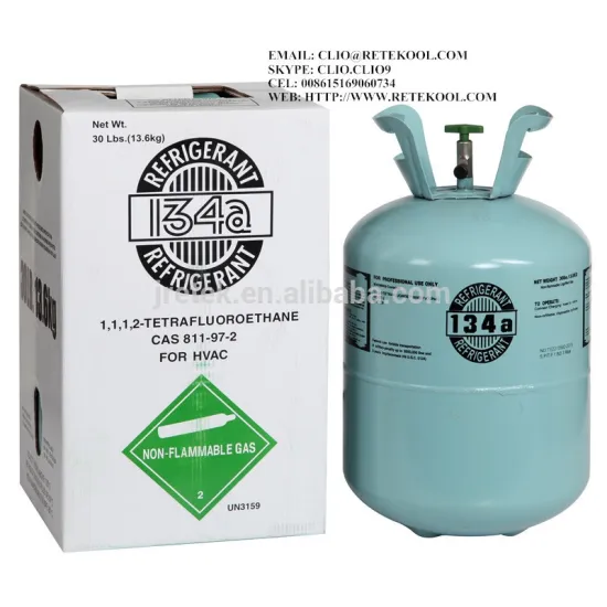 Colorless refrigerant gas r134a