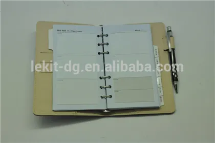 a5 6 ring promotional folders