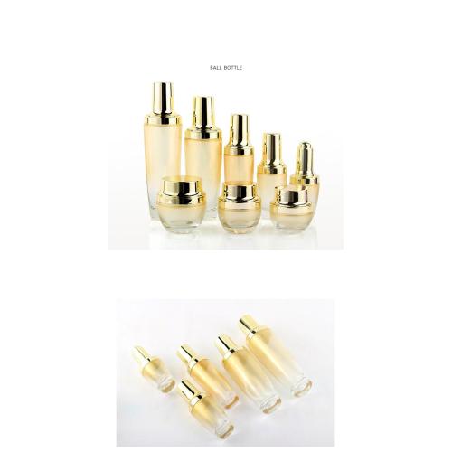 Small black bottle cosmetics bottle set