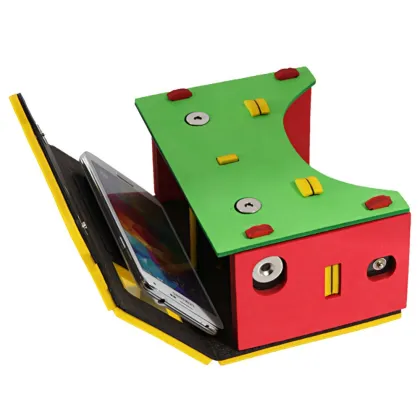 high tech virtual reality google cardboard eva 3D glasses