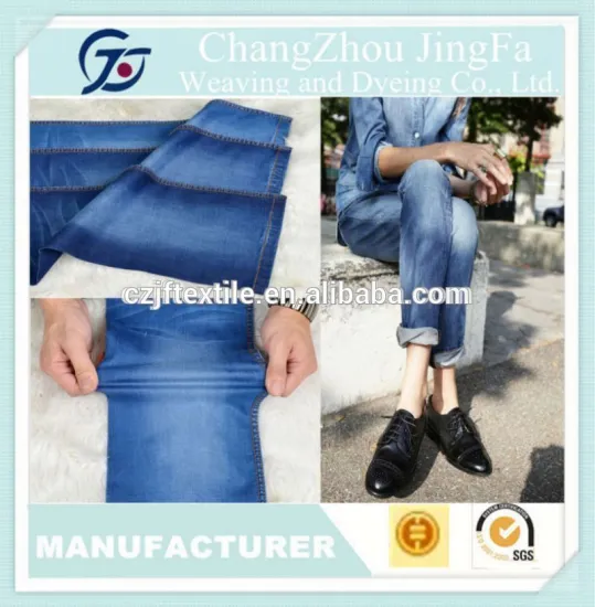 JF-K788 6.5OZ China Made Cotton Polyester Spandex Stretch Heavy Denim Fabric