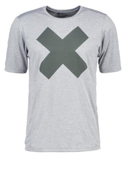 Men's gray T-shirt casual sportswear