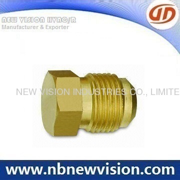 Brass Plug Flare Fitting 