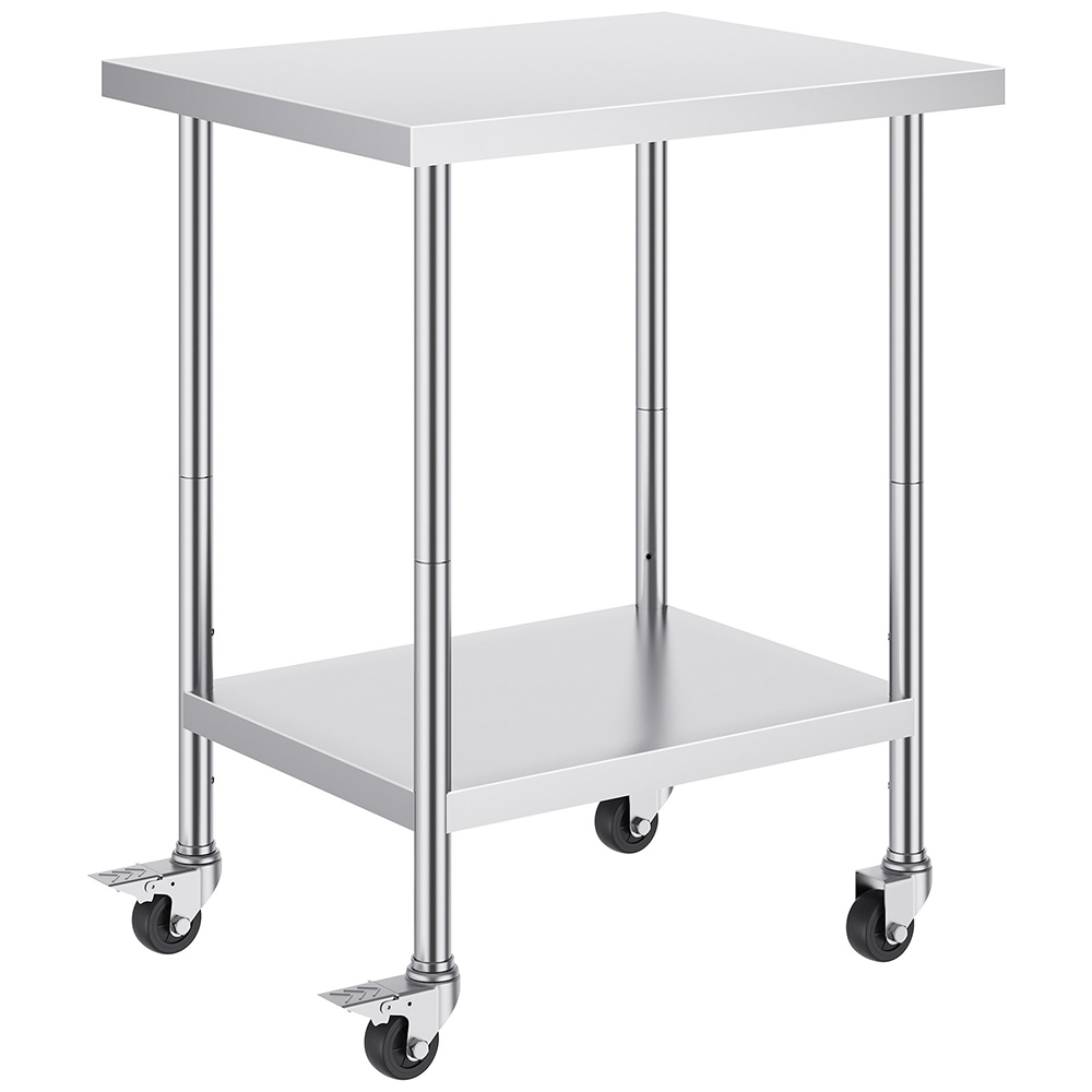 stainless steel table with wheels (6)
