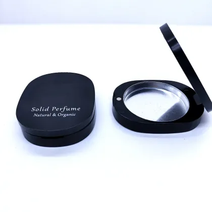 Customize Metal Solid Perfume Clamshell Magnetic Balm Box