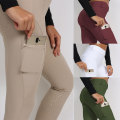 Pantaloni da donna equestre silicone a sedile completo