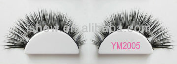 popular style, high quality pure handmade real Siberian mink eyelash, wispy strip eyelash