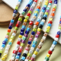 CANDY COLOR AND SQUARE CERAMIC BEADS 6MM 30pcs