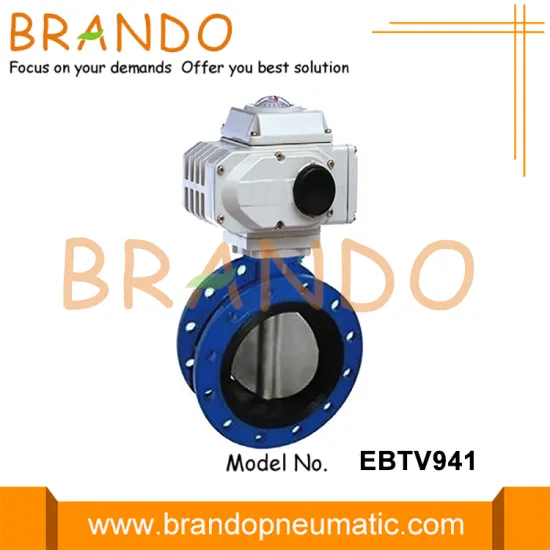 Cast Iron Steel Electric Actuator Flange Butterfly Valve