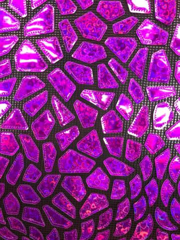 Purple Laser Lint Embroider Fabric