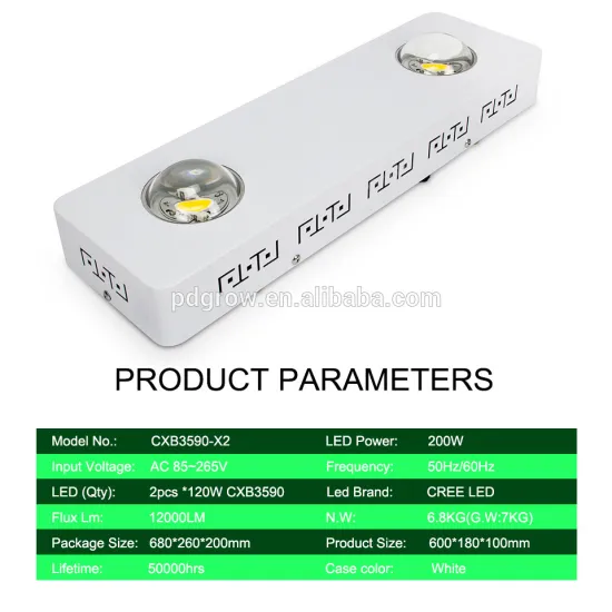 led grow light led cob cxb3590 cxb3590 3500k 200w