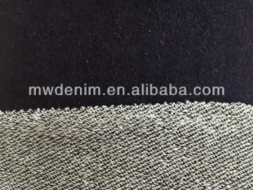 100% fleece knitted denim fabric china supplier knit denim
