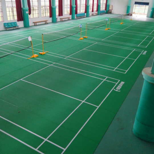 Enlio vinil badminton quadra poliesportiva com BWF