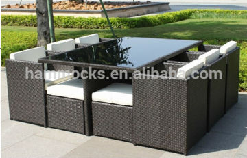 Wicker Dining Tables 7 pieces, Rattan Tables