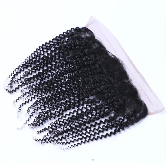 Brazilian hair Swiss Lace Frontal Closure HD Transparent Lace Frontal 13x4 Human Hair Pre Plucked Jerry Curly india hair