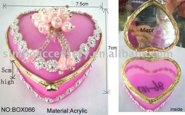 acrylic gift jewelry case