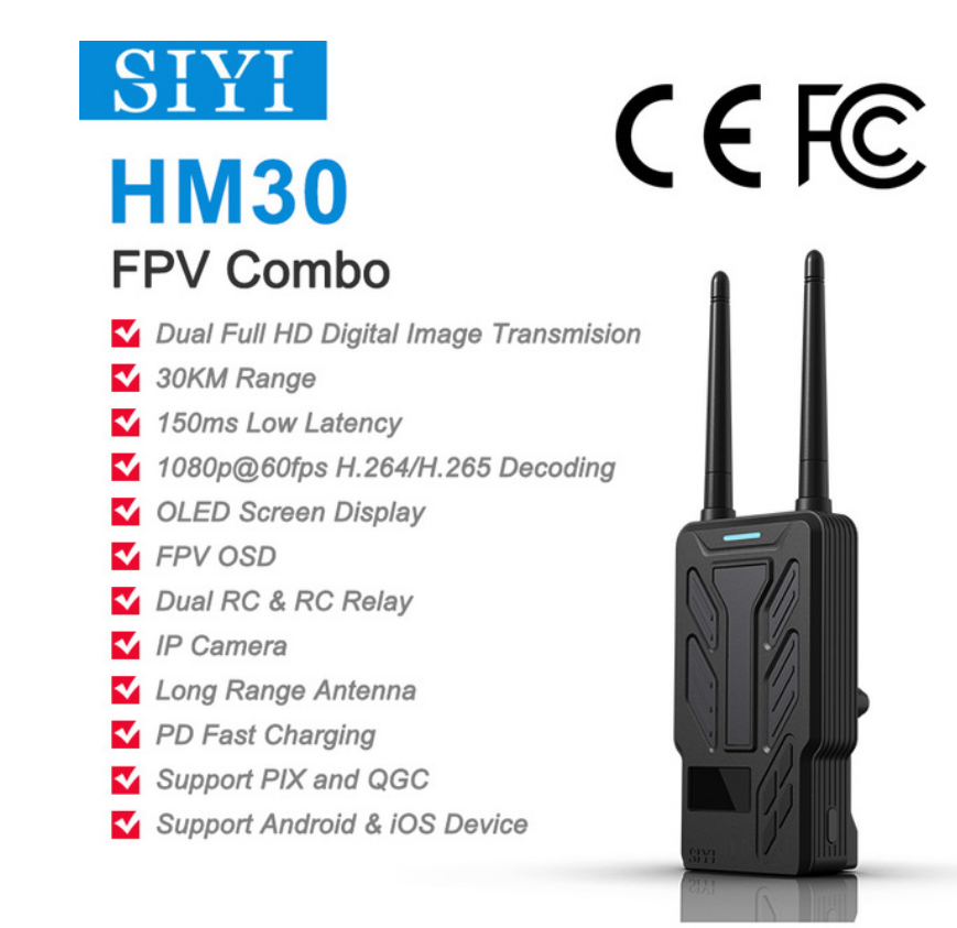 HM30 FPV COMBO Long Range Full HD Truyền hình ảnh kỹ thuật số