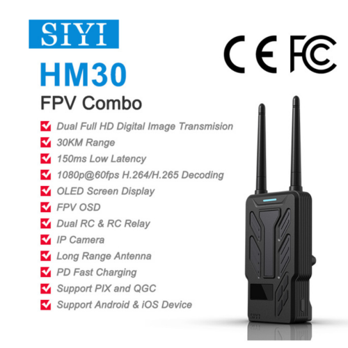 HM30 FPV Combo Long Range HD Transmissão de imagem digital