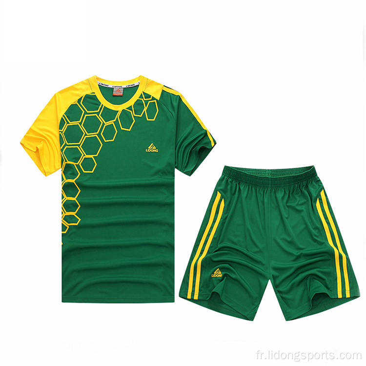 Concevoir personnalisé votre propre ensemble de maillots de football pour enfants
