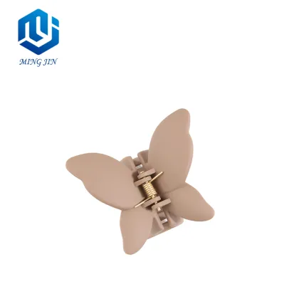 6.8cm Plastic Mixed Color Butterfly Shape Small Claw Clip