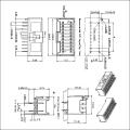 Serie DIP de conector tipo wafer de 180 ° con paso de 2,00 mm