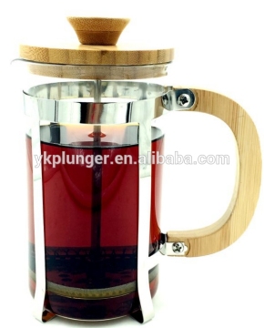 350ml -1000ml Bamboo Lid Borosilicate Glass Heat-resisting Glass French Press