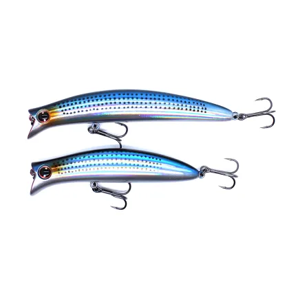 AOCLU Floating Lure 110mm Topwater Lipless Minnow Lure for Sea Bass & Trout