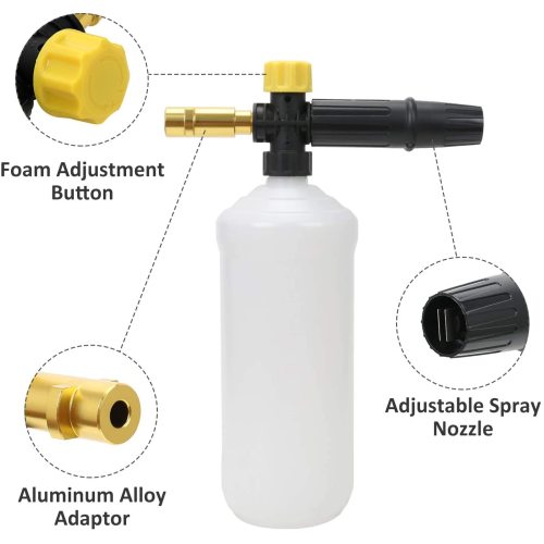 Adjustable Foam Cannon Nozzle Lance Compatible