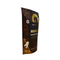 Matte finish stand up coffee pouches with zipper