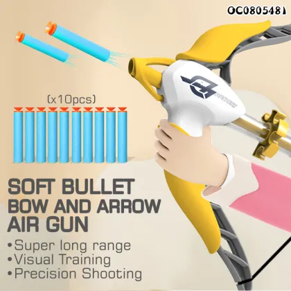 Soft Bullet Archery Set: Air Bow and Arrow Toy Game for Kids
