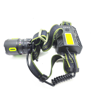 Rechargeable LED Headlamp: High-Power Flashlight with Zoomable Feature and Power Bank Functionality
