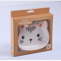 durable melamine plastic kids serving bowl cat shaped