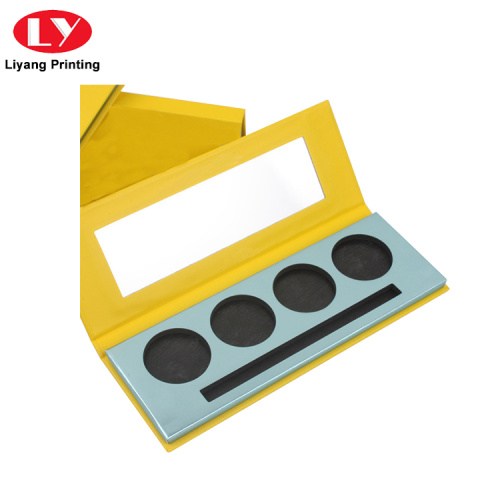 Anpassad logotyp Kosmetik Makeup Eyeshadow Palette Case