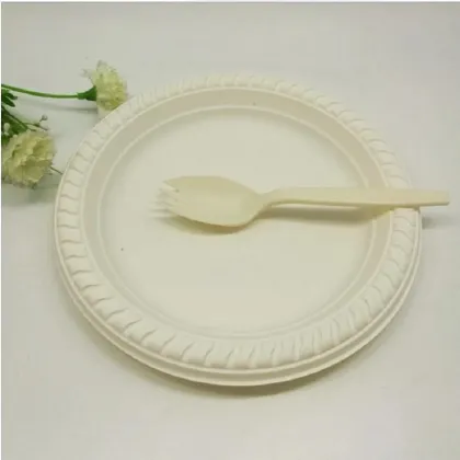 Cornstarch Biodegradable Compostable bioplastic Dinner plate
