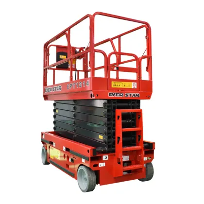 Hengxing 6-14m Battery-Powered Electric Scissor Lift - Auto-Adjustable Work Platform